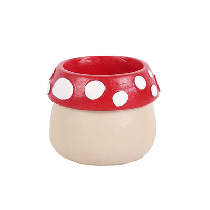 Mushroom House Resin Tealight Holder