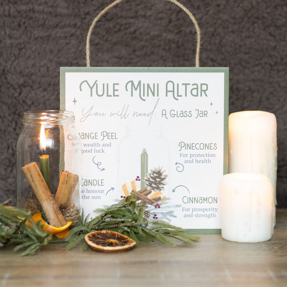 Yule Altar Hanging Sign