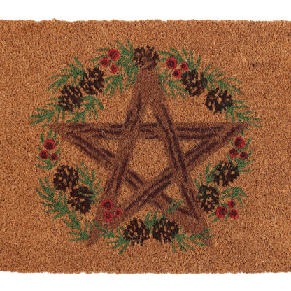 Winter Solstice Pentagram Doormat