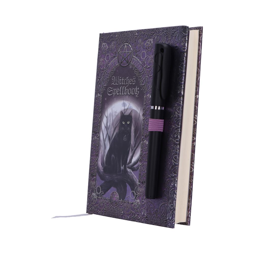 Embossed Witches Spell Book A5 Journal with Pen