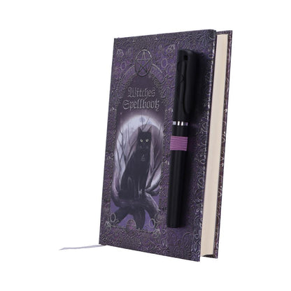 Embossed Witches Spell Book A5 Journal with Pen