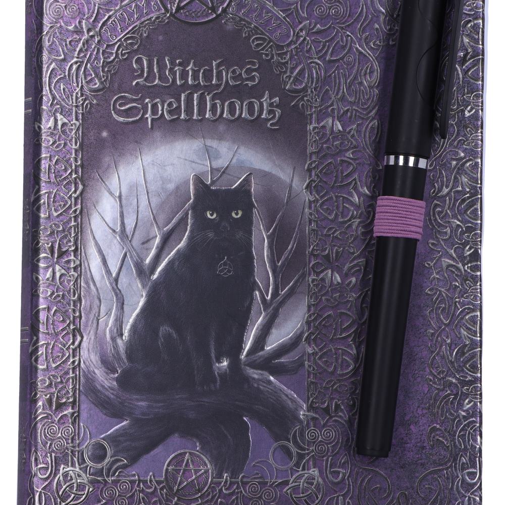 Embossed Witches Spell Book A5 Journal with Pen