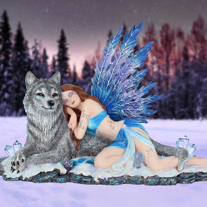 Lupiana Fairy & Wolf Figurine