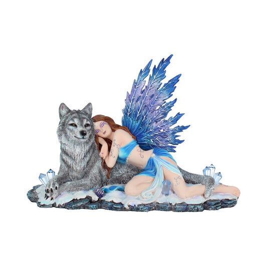 Lupiana Fairy & Wolf Figurine