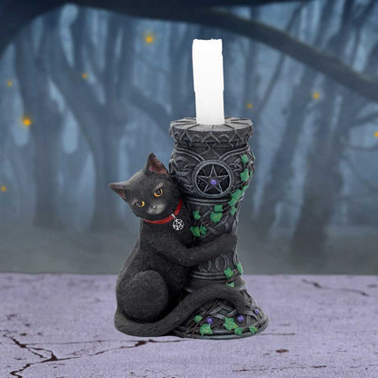 Midnight Cat Candle Holder