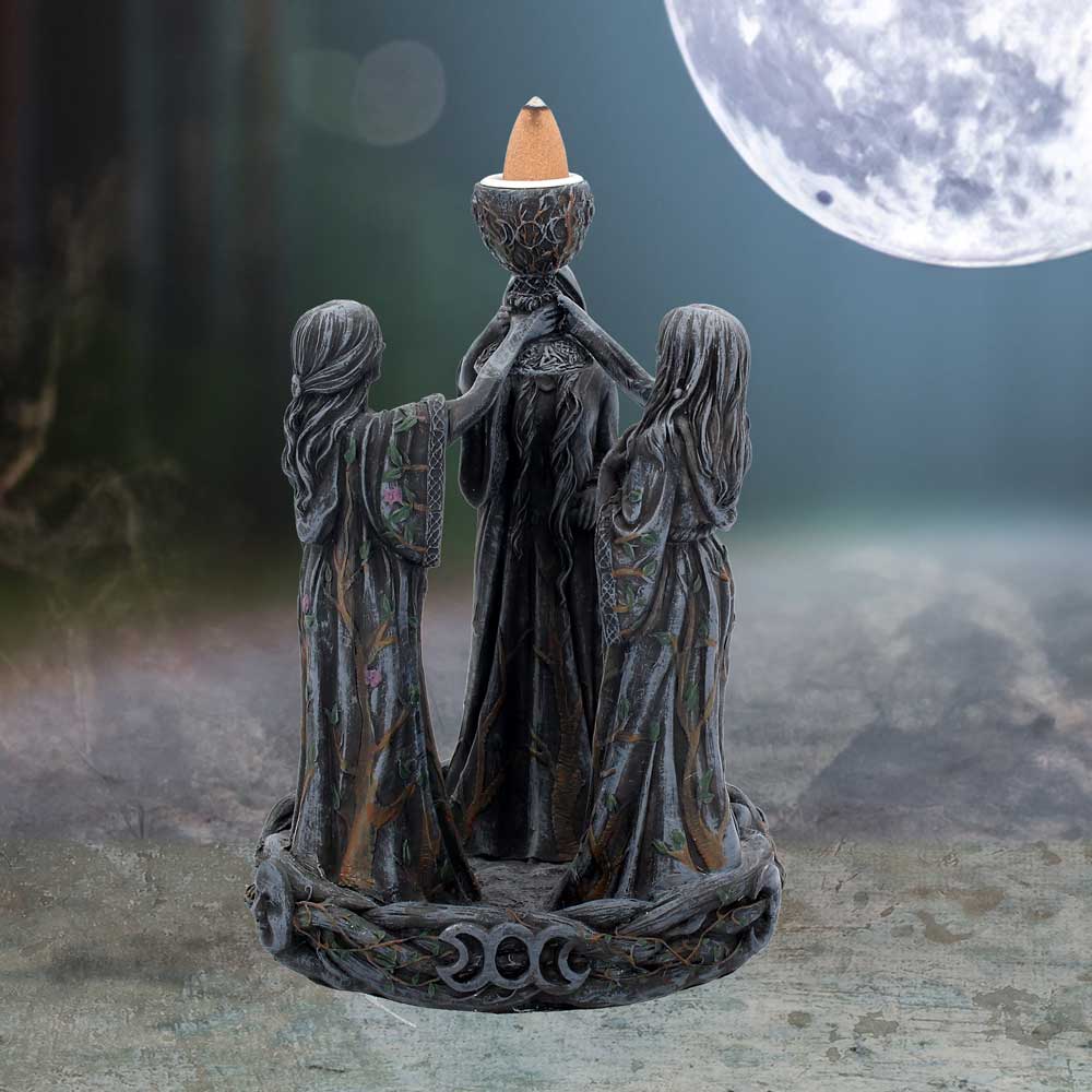 Maiden, Mother & Crone Backflow Incense Burner