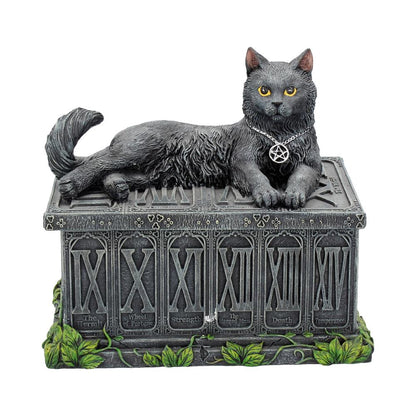 Fortune's Watcher Black Cat Tarot Box