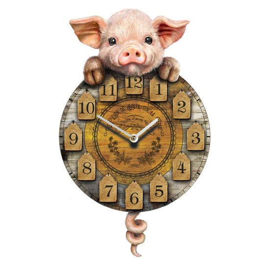 Piggin' Tickin' Clock