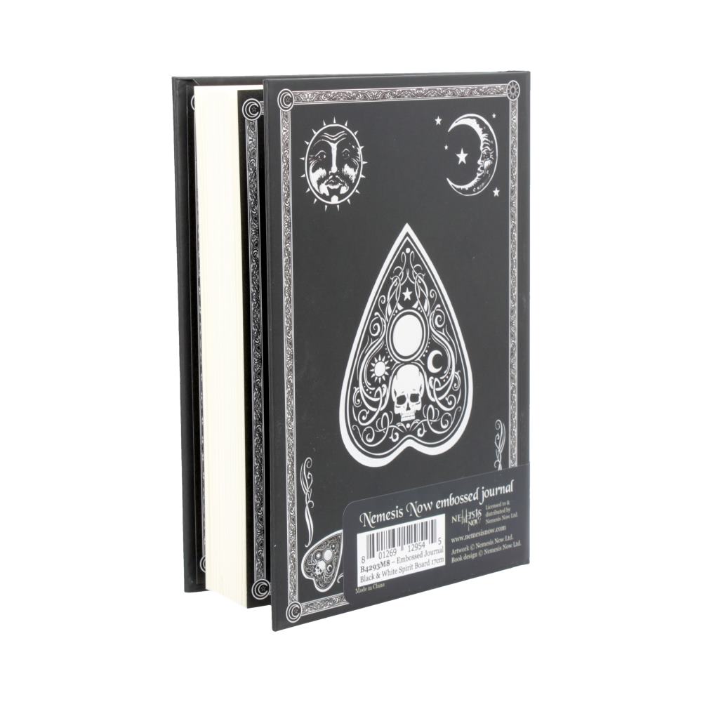 Embossed Journal Black and White Spirit Board