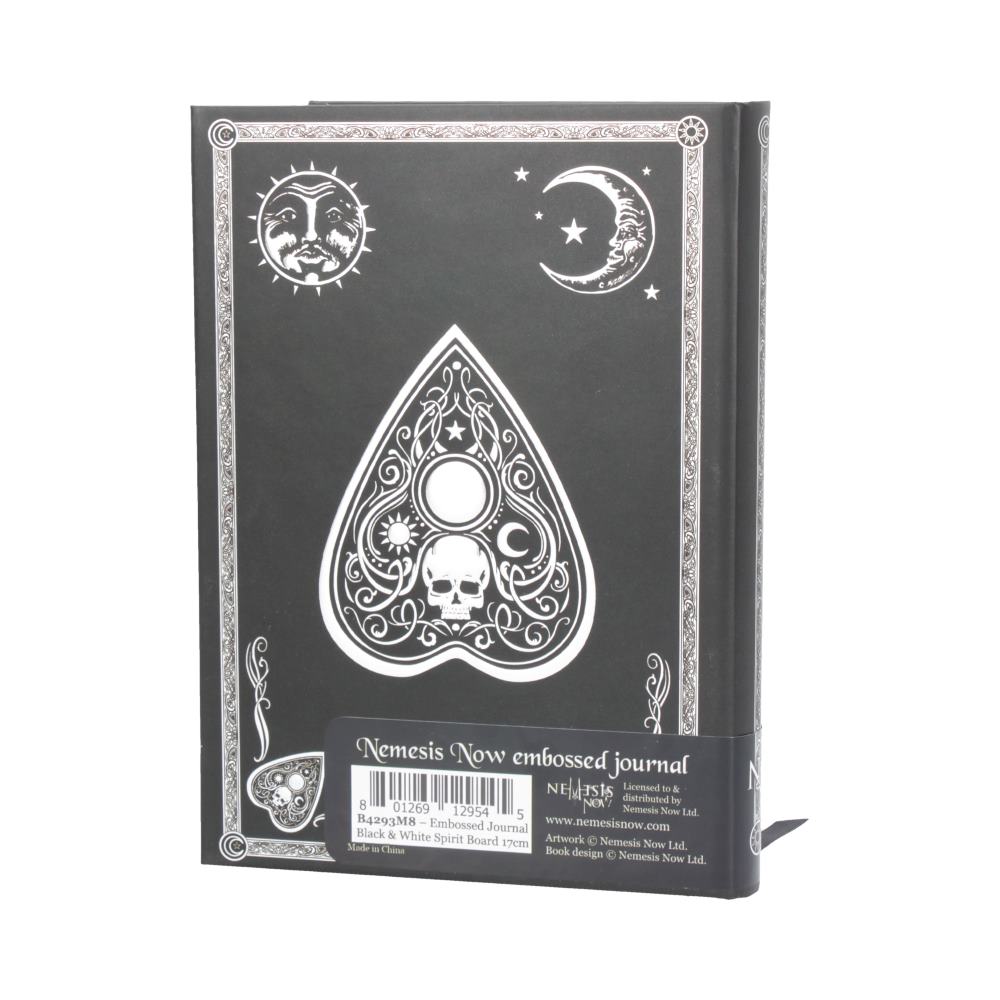 Embossed Journal Black and White Spirit Board