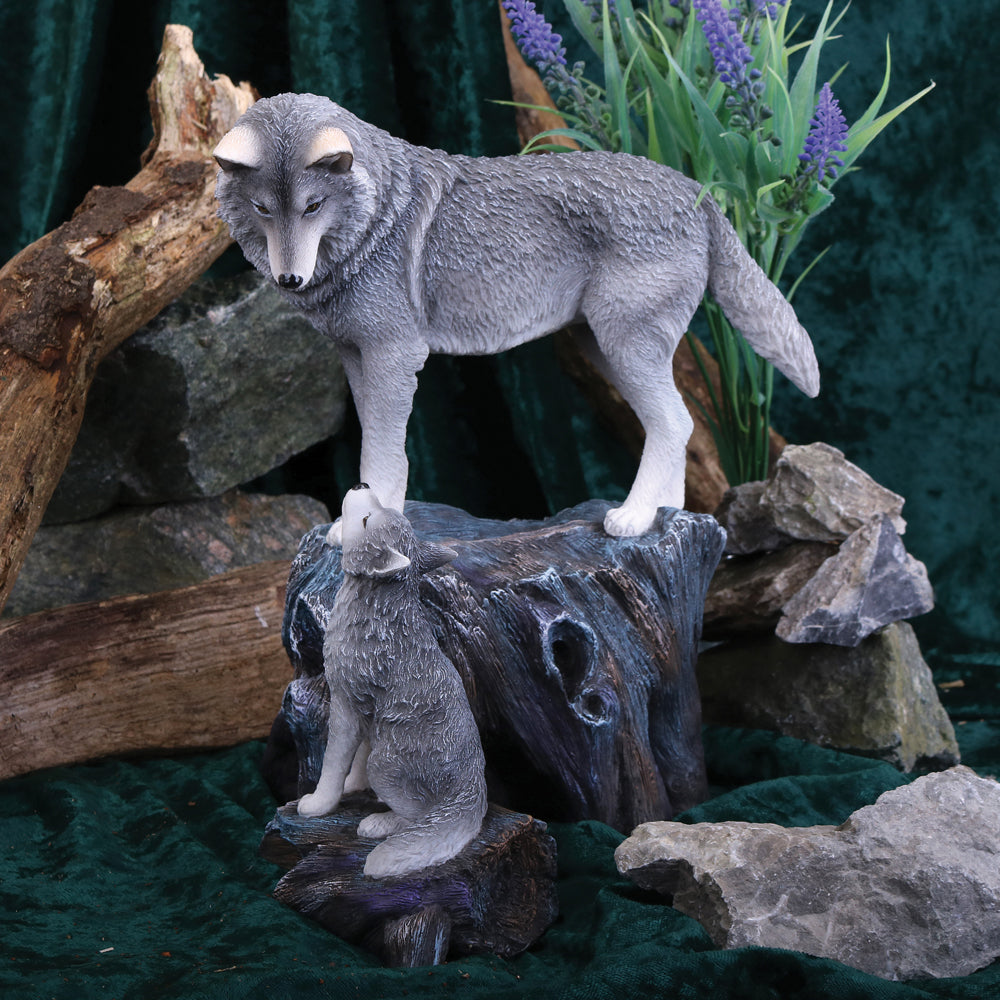 Guidance Wolf & Pup Figurine