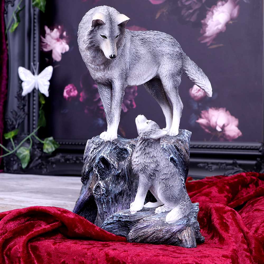 Guidance Wolf & Pup Figurine