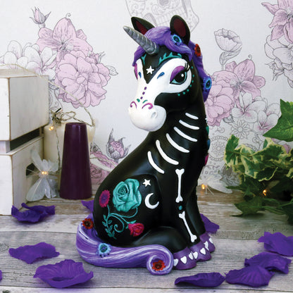 Sugarcorn Black Unicorn Figurine