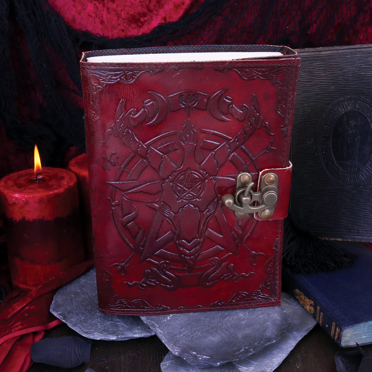 Baphomet Leather Journal