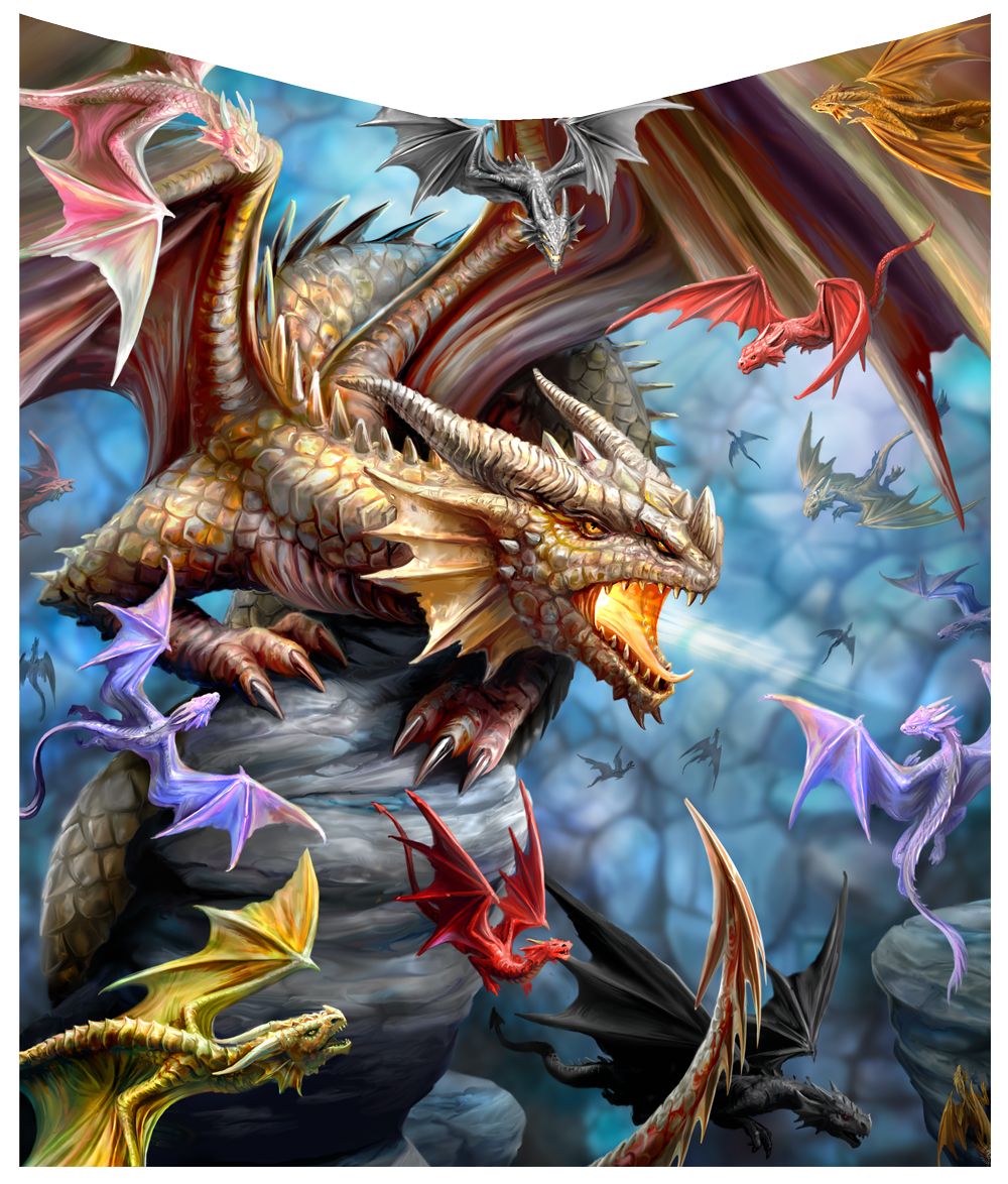 Dragon Clan Throw - Anne Stokes