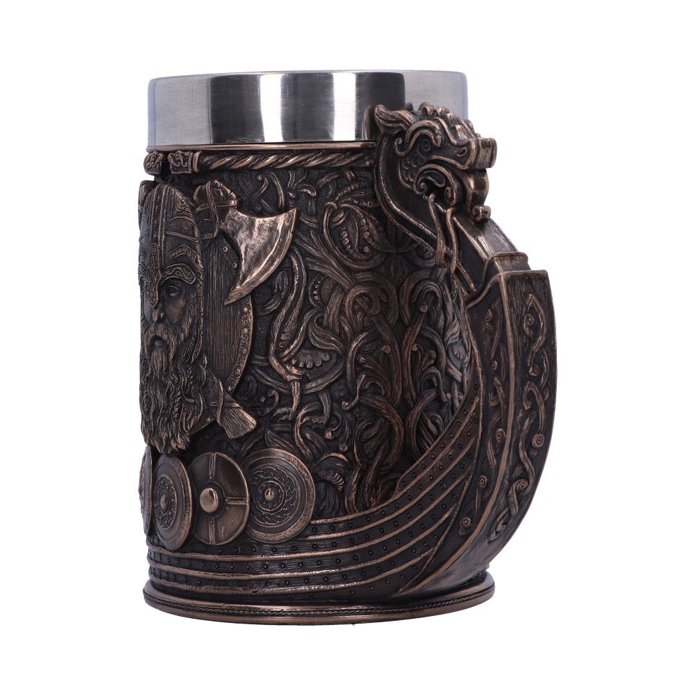 Bronze Drakkar Viking Tankard