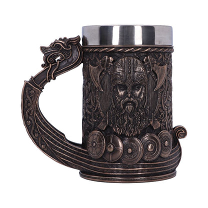 Bronze Drakkar Viking Tankard