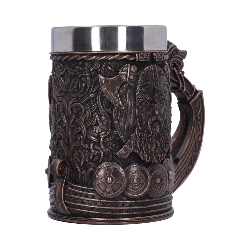 Bronze Drakkar Viking Tankard