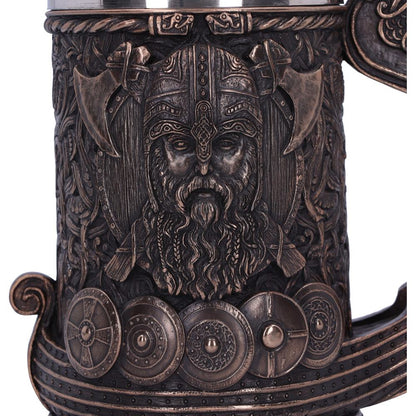 Bronze Drakkar Viking Tankard