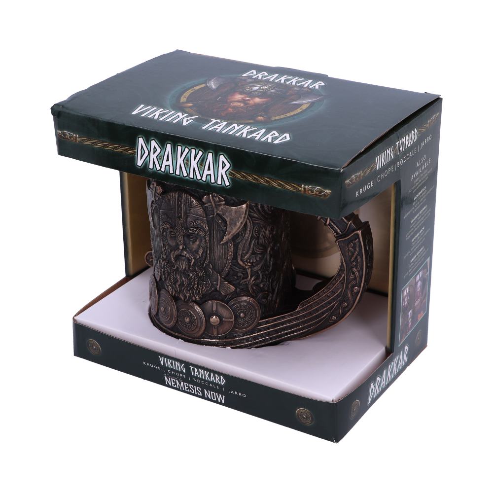 Bronze Drakkar Viking Tankard