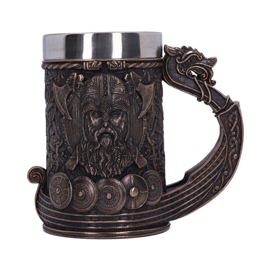 Bronze Drakkar Viking Tankard