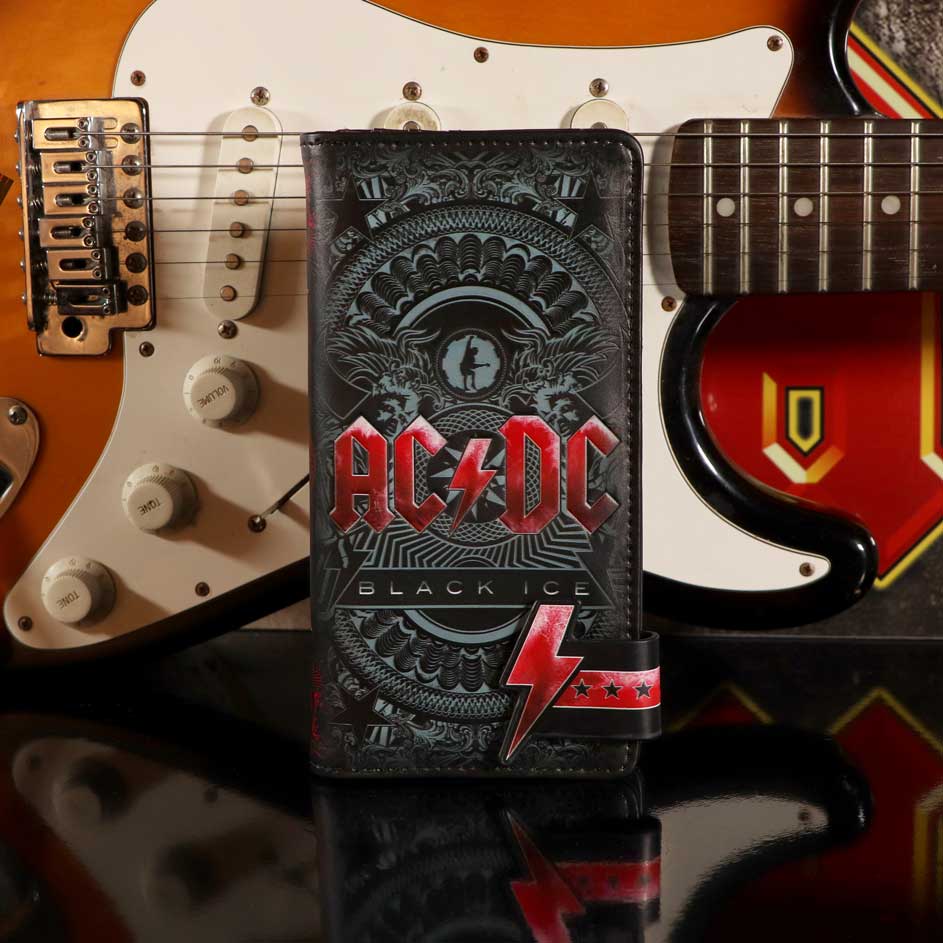 ACDC Black Ice Embossed Purse