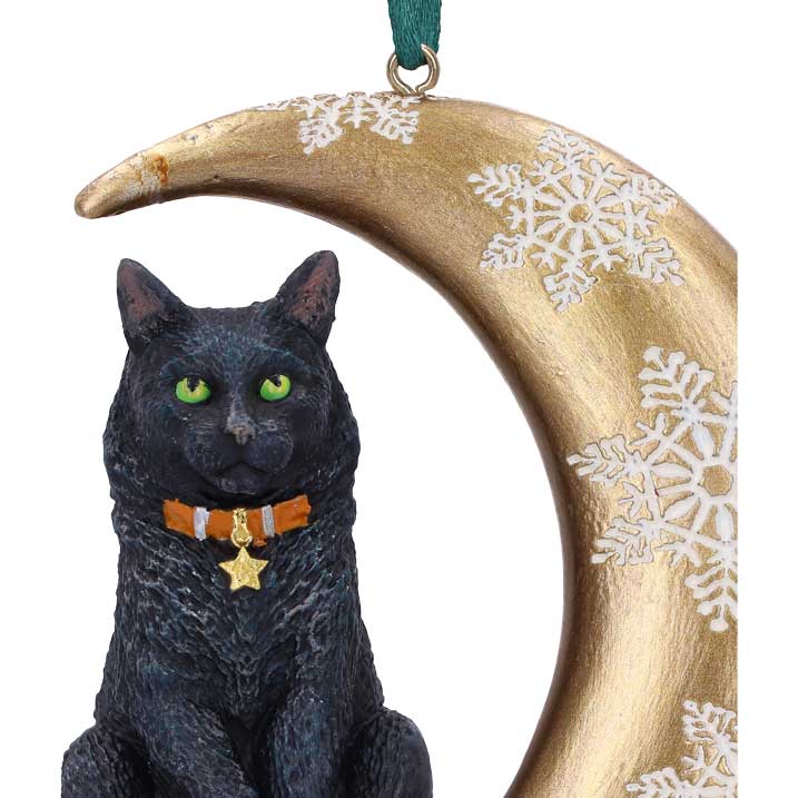 Moon Cat Hanging Ornament