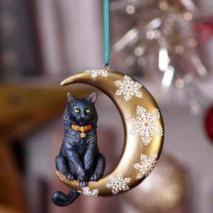 Moon Cat Hanging Ornament