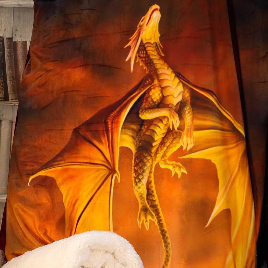 Solstice Dragon Throw - Anne Stokes