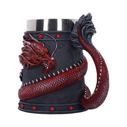 Dragon Coil Tankard Red