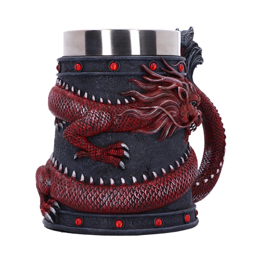 Dragon Coil Tankard Red