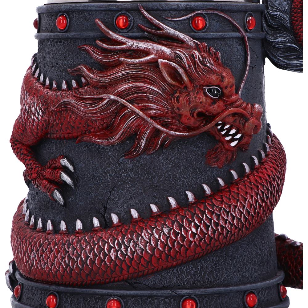 Dragon Coil Tankard Red