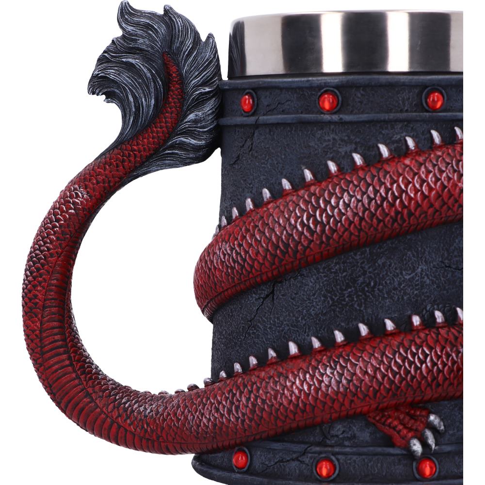 Dragon Coil Tankard Red