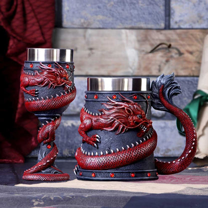 Dragon Coil Tankard Red