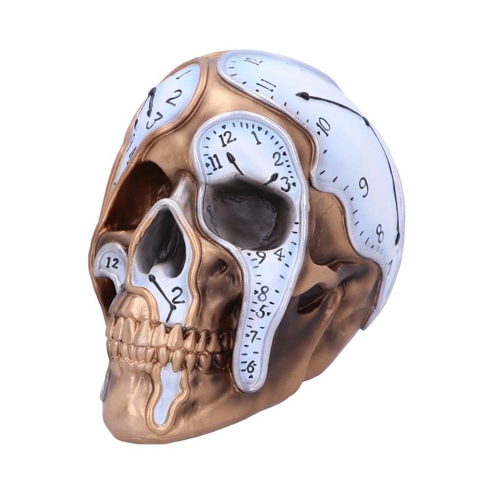 Time Goes By Clock Skull