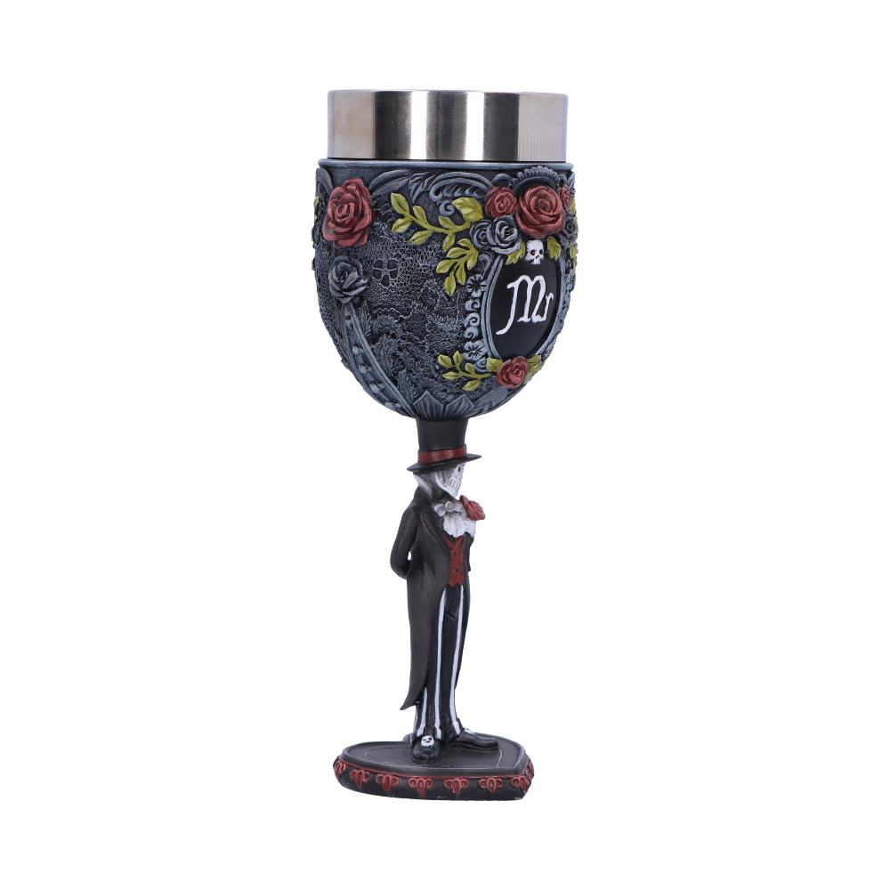 Mr &amp; Mr Gothic Wedding Goblets - Set of 2