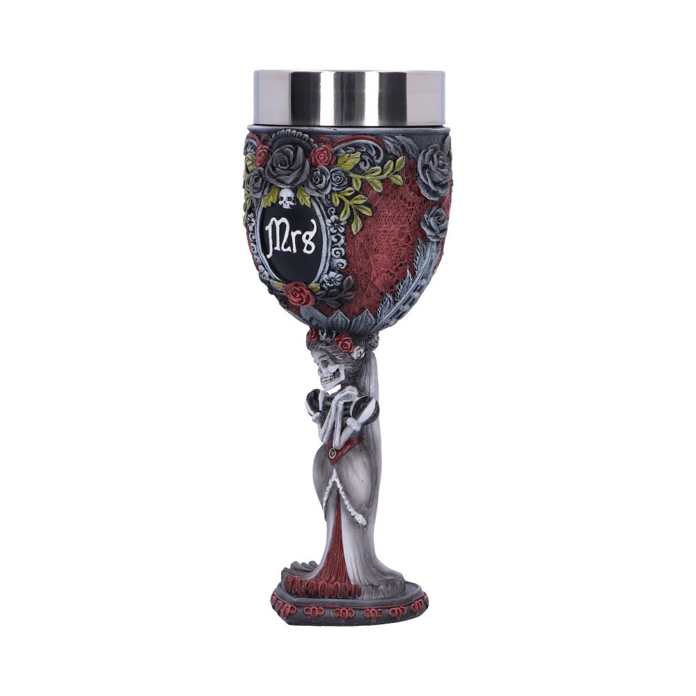 Mrs &amp; Mrs Gothic Wedding Goblets - Set of 2