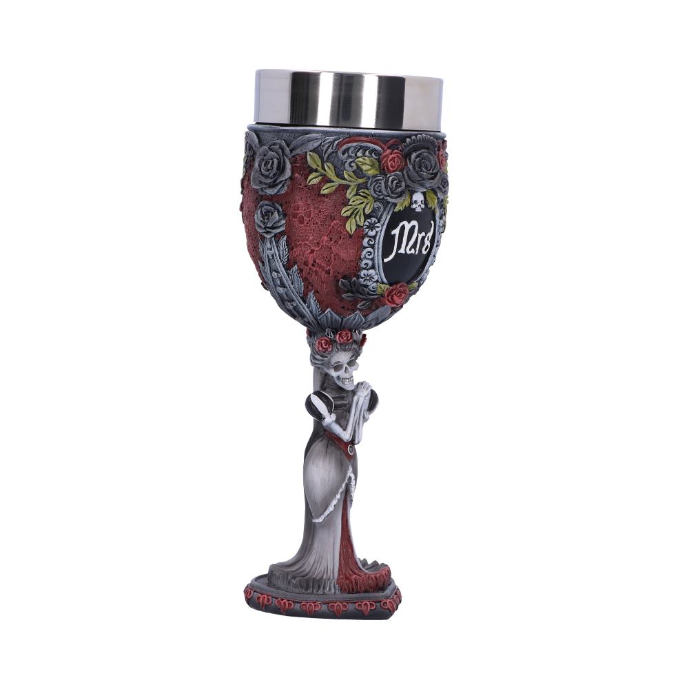 Mrs &amp; Mrs Gothic Wedding Goblets - Set of 2