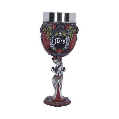 Mrs &amp; Mrs Gothic Wedding Goblets - Set of 2