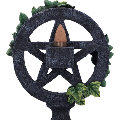 Aged Pentagram Backflow Incense Burner