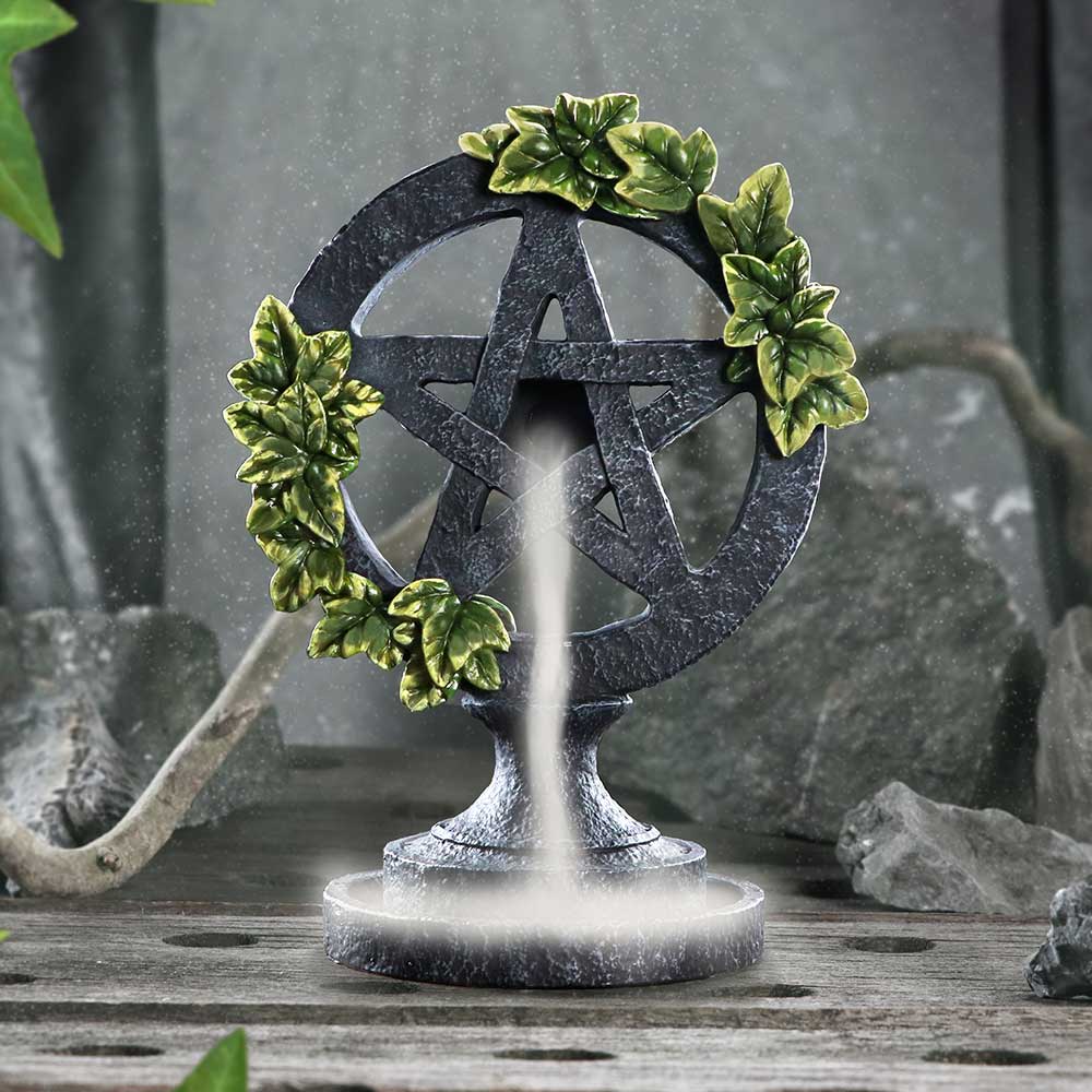 Aged Pentagram Backflow Incense Burner