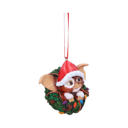 Gizmo in Wreath Hanging Ornament