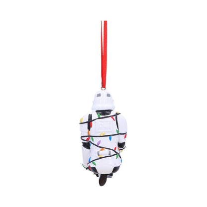 Stormtrooper In Fairy Lights Hanging Ornament