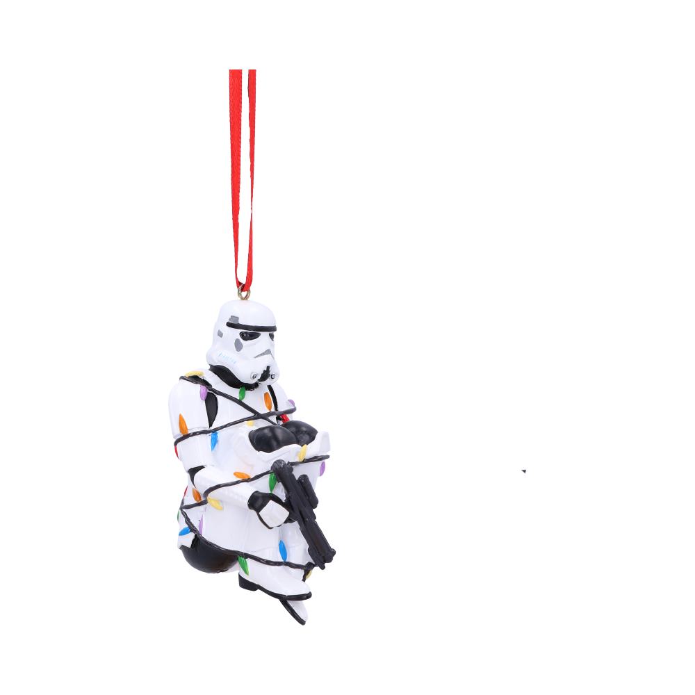 Stormtrooper In Fairy Lights Hanging Ornament