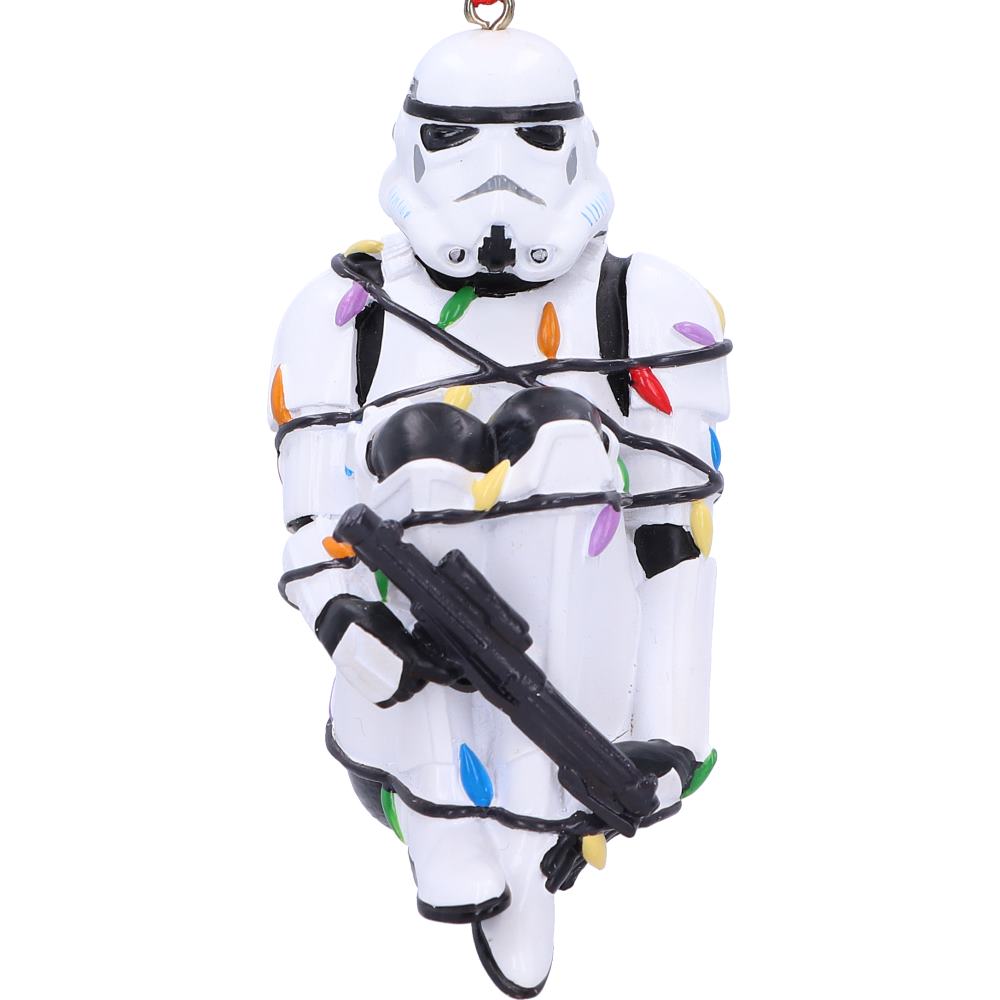 Stormtrooper In Fairy Lights Hanging Ornament