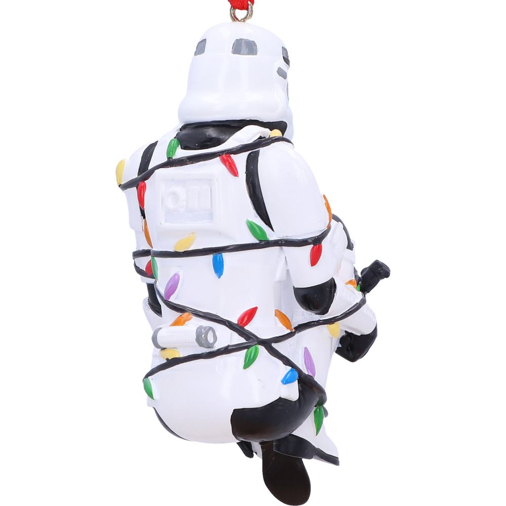 Stormtrooper In Fairy Lights Hanging Ornament