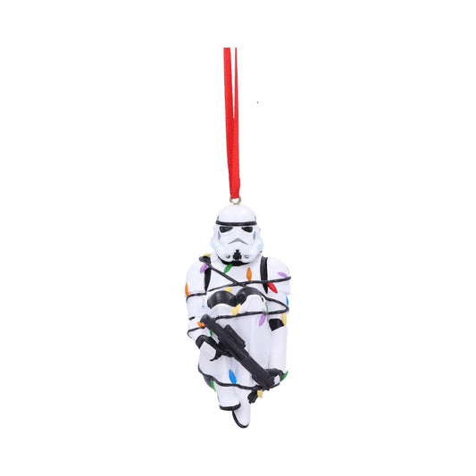 Stormtrooper In Fairy Lights Hanging Ornament