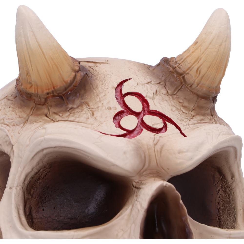 666 Skull Figurine