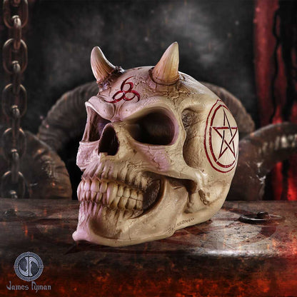 666 Skull Figurine