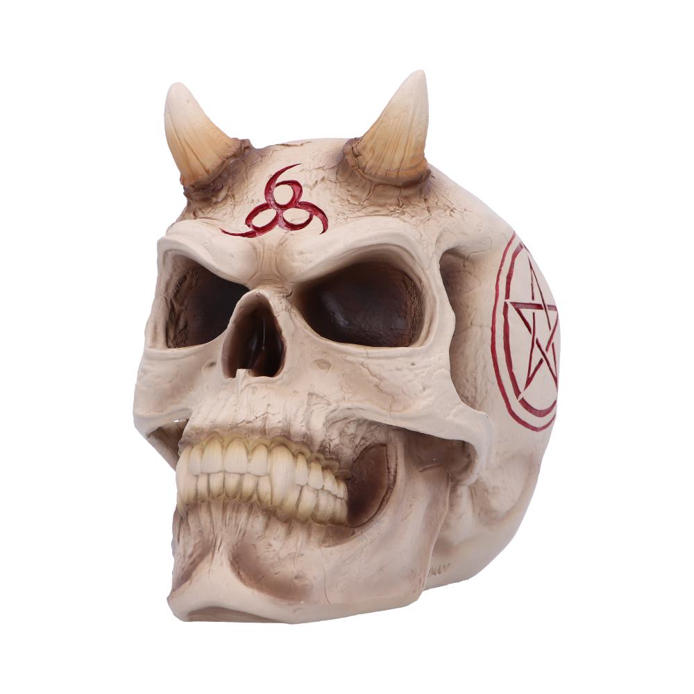 666 Skull Figurine